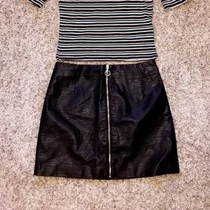 Pleather skirt